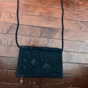 Black evening bag